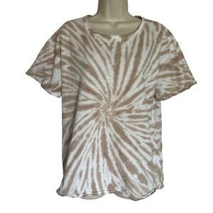 Show Me Your MuMu Brown Tie-Dye Short Sleeve Tee
